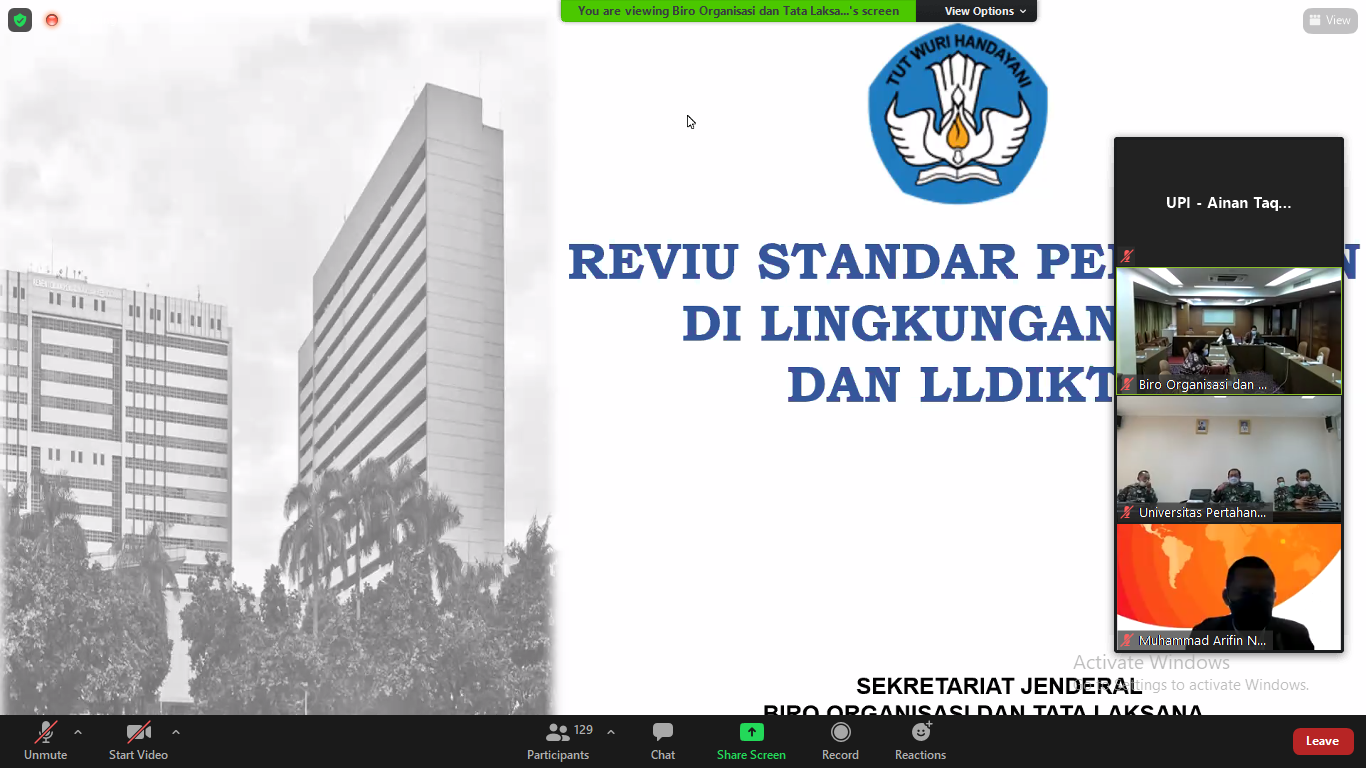 Read more about the article Reviu Standar Pelayanan di Lingkungan PTN dan LLDikti